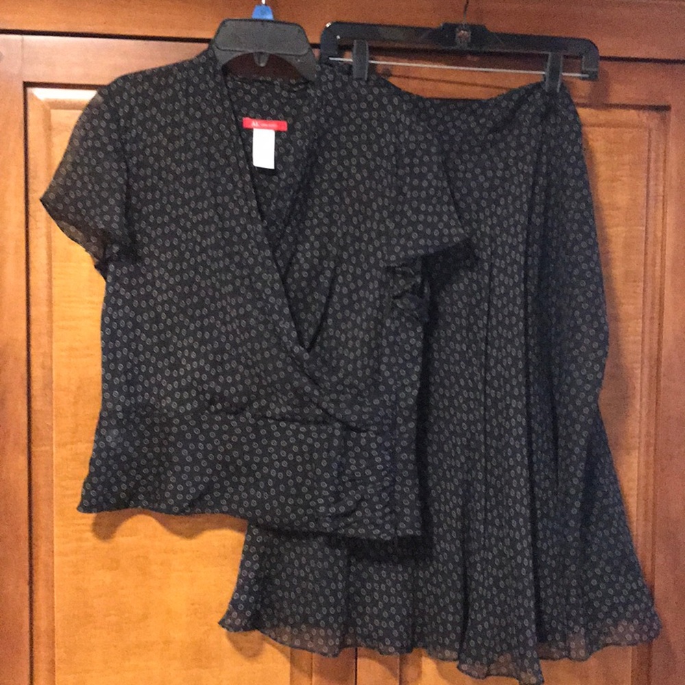 Anne Klein 2 piece silk dress